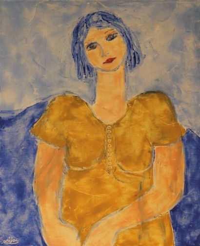 null ARIJAC (né en 1937)

Portrait de jeune femme

Huile sur toile

Signée en bas...