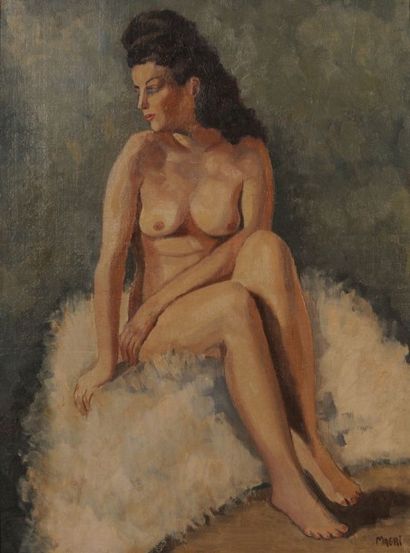 null MAGRI (XXème siècle)

Femme à la fourrure

Huile sur toile

Signée en bas à...