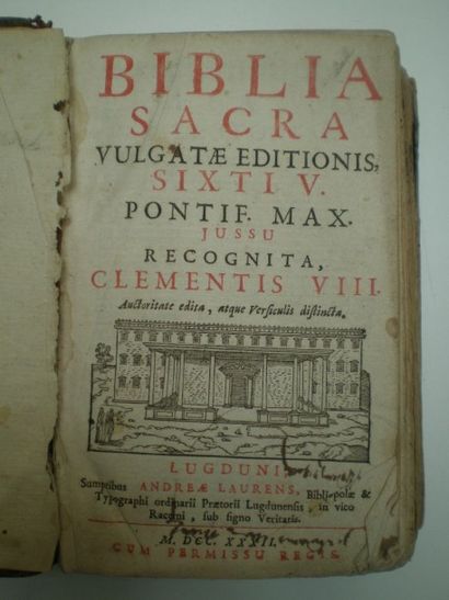 null BIBLIA SACRA… selon la version de Sixte V et Clement VIII.

Lyon, Andreas Laurens,...