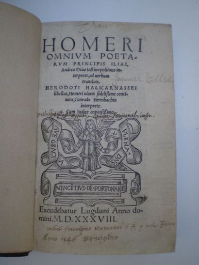null HOMERE. Homeri omnium poetarum principis, Ilias, hoc eft, de rebus ad Troiam...