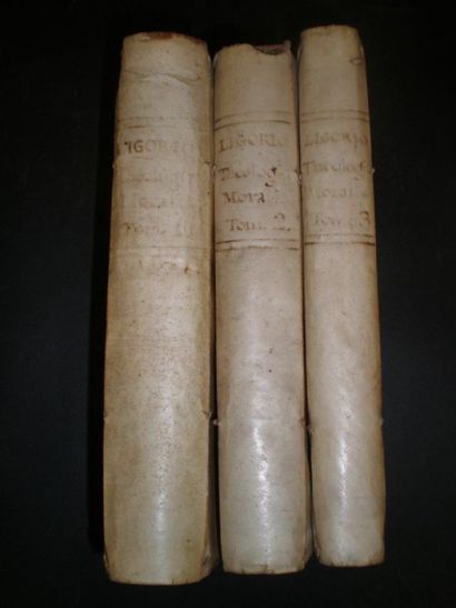 null LIGUORI Alphonse de. Theologia Moralis.

Bassami, 1785, 3 volumes reliés plein...