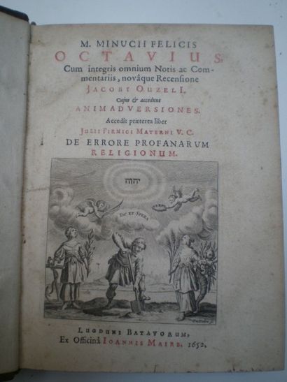 null MINUTIUS Félix. Octavius... de errore profanorum religionum. 

Lyon, Maire,...