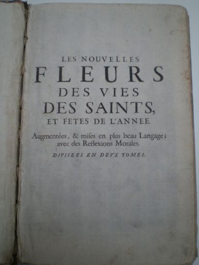 null RIBANDENEIRA (S.J.). Les Nouvelles Fleurs des Vies des Saints et Fêtes de l’année.

Lyon,...