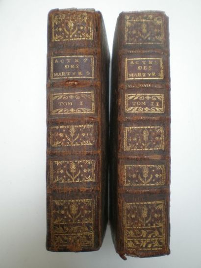 null RUINART Thierry. Les véritables actes des Martyrs.

Paris, Guérin, 1732, 2 volumes...