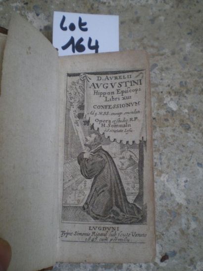 null SAINT AUGUSTIN. Confessionum Libri XIII.

Lyon, Rigaud, 1647, relié plein veau,...