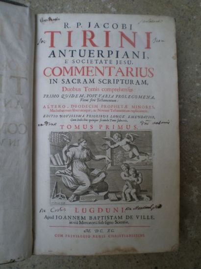 null TIRINI Jacobi. Commentarius in sacram scripturam.

Lyon, de Ville, 1690, 2 tomes...