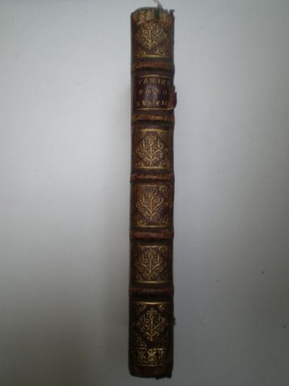 null VANIER Jacob. Preaedium rusticum.

Paris, Le Clerc, 1707, relié plein veau,...