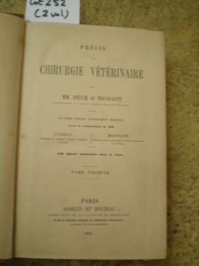null PEUCH et TOUSSAINT. Précis de Chirurgie Vétérinaire.

Paris, Asselin, 1887,...
