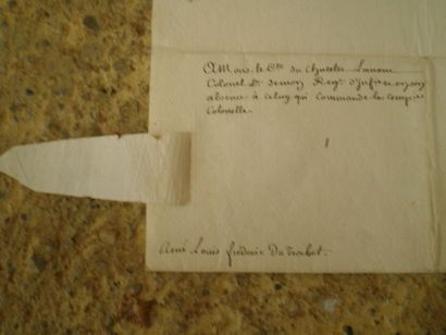 null Louis XV.

Lettre signée datée du 24 juin 1770 (signature de secrétaire), contresignée...