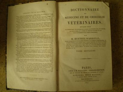 null HURTREL d’ARBOVAL. Dictionnaire de Médecine et de Chirurgie vétérinaires.

Paris,...