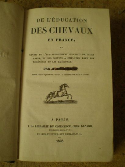 null LECOQ F. Traité de l’extérieur du cheval et des principaux animaux domestiques.

Paris,...