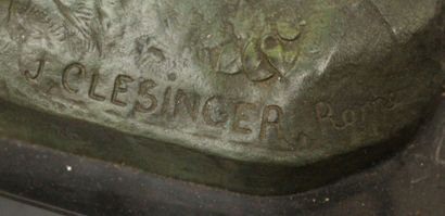 null CLESINGER Auguste (1815-1883)

Combat de taureaux romains

Bronze à patine verte

Signé

Haut....