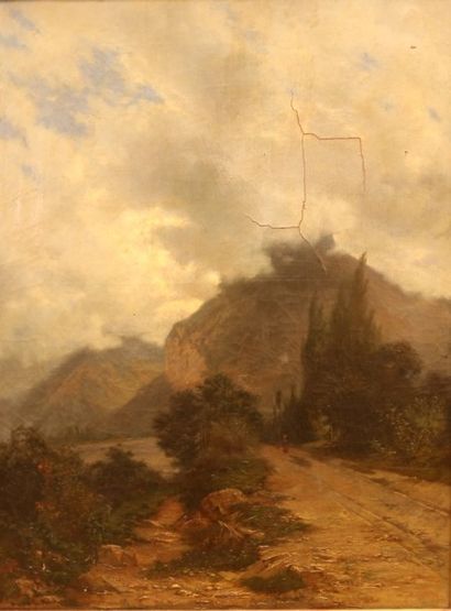 null GUÉTAL Laurent (1841-1892)

Paysage de montagne

Huile sur toile

Signée en...