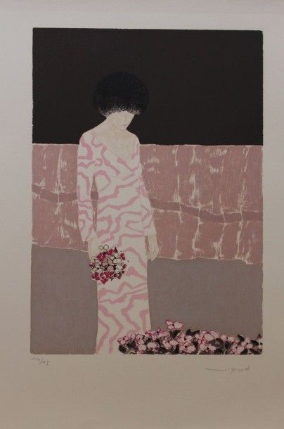 null VIGUD André (né en 1939) d'après

Femme avec fleurs

Lithographie originale...