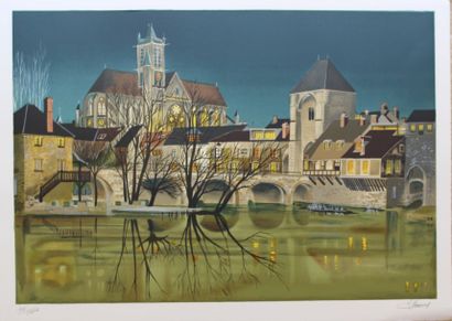 null LECOINDRE Jean-Luc (né en 1932) d'après

Le vieux pont de la cité

Lithographie...