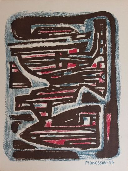 MANESSIER Alfred (1911-1993) d'après

Abstraction

Lithographie...
