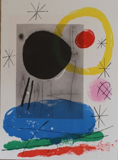 null MIRO Joan (1893-1983) d'après

Composition

Lithographie originale en couleur,...