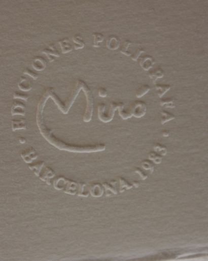 null MIRO Joan (1893-1983) d'après

Reproduction Edition deluxe sur velin d'arche,...