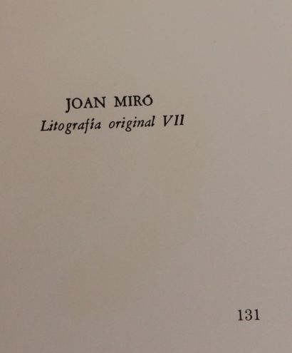 null MIRO Joan (1893-1983) d'après

Lithographies Originales VII

Lithographie extraite...