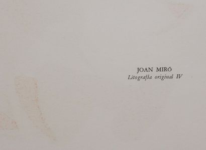 null MIRO Joan (1893-1983) d'après

Lithographies Originales IV

Lithographie extraite...