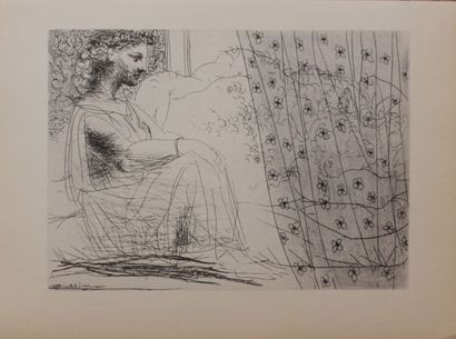 null PICASSO Pablo (1881-1973) d'après

Jeune femme assis auprès du Minotaure dormant

reproduction

20...