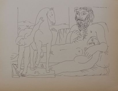 null PICASSO Pablo (1881-1973) d'après

Sculpteur se reposant et sculpture d'un cheval...