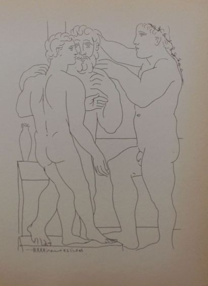 null PICASSO Pablo (1881-1973) d'après

Trois hommes nus debout

reproduction

20...