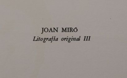 null MIRO Joan (1893-1983) d'après

Le Soleil Rouge

Lithographie Originale III extraite...