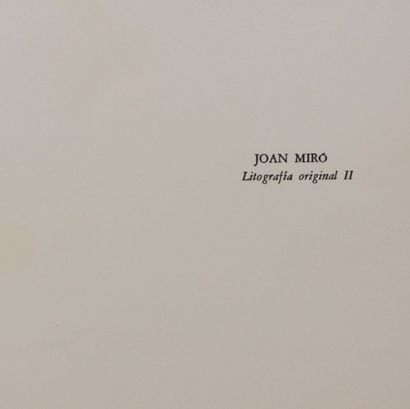 null MIRO Joan (1893-1983) d'après

Lithographie Originale II extraite du portfolio...