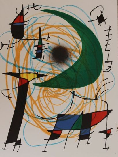 null MIRO Joan (1893-1983) d'après

Lithographie originale V en couleur extraite...