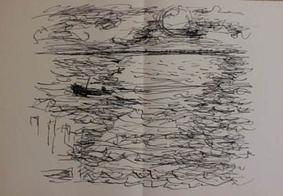 null BAZAINE Jean René (1904-2001) d'après

Paysage avec la mer et la lune

Lithographie...