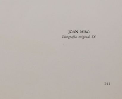 null MIRO Joan (1893-1983) d'après

Lithographie originale IX extraite de Joan Miro...