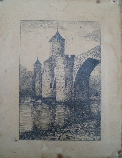 null MIGNON Roger (1893-?)

Le Pont Valentré à Cahors

Dessin original de la maquette...