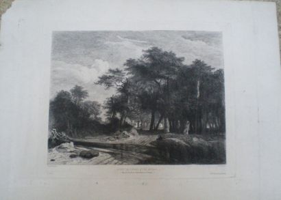null GREUX Gustave Marie (1838-1919) 

Forêt de chênes et de hêtres

Eau forte

(manque...