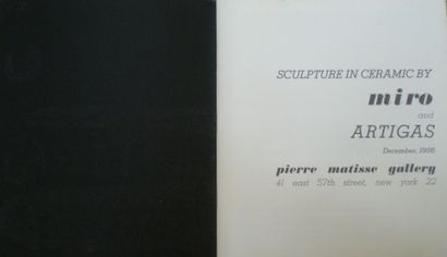 null MIRO Joan (1893-1983)

Sculptures et céramique

Couverture en lithographie originale

Tirage...