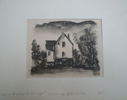 null VLAMINCK Maurice de (1876-1958)

Maisons

Suite de deux lithographies

Texte...