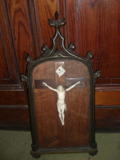 Christ bronze et ivoire
