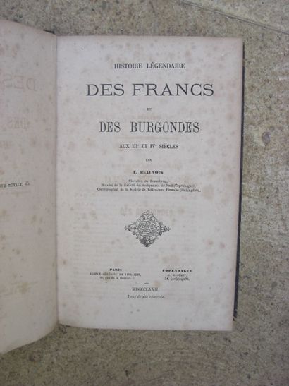 null BEAUVOIS (E.). Histoire légendaire des francs et des burgondes au III° et IV°...