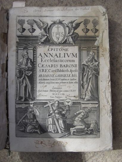 null Epitome annalium ecclesiasticorum caesaris baronii S.R.E. cardin. Biblioth....