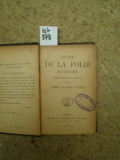 null ERASME. Eloge de la folie.

Paris, Flammarion, Sd., relié percaline, 256 pp....