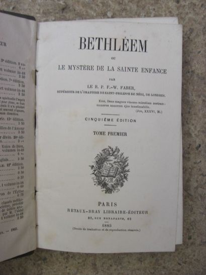 null FABER Frédéric William. 

Le précieux sang. Paris, Bray, 1860. 

Tout pour Jésus...