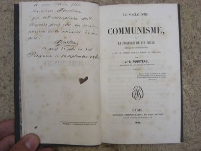 null FOURTEAU (J. B). Le socialisme ou communisme et la jacquerie du XVI. 

Paris,...