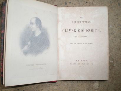 null GOLDSMITH Oliver. The select works of Oliver Goldsmith.

Leipzig, Tauchnitz,...