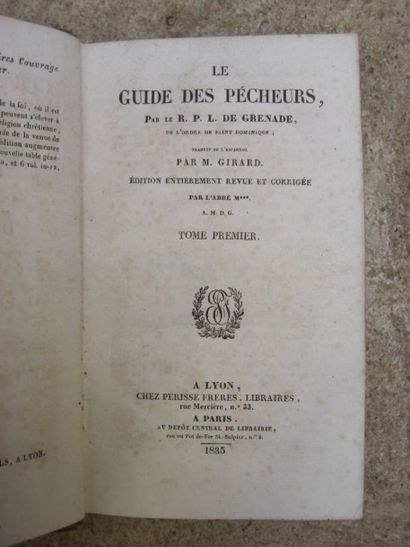 null GRENADE (L. de). Le guide des pêcheurs. 

Lyon, Périsse, 1835, 2 tomes en 1...