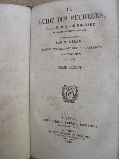 null GRENADE (L. de). Le guide des pêcheurs. 

Lyon, Périsse, 1835, 2 tomes en 1...