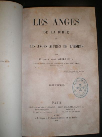 null GUILLEMIN Alexandre. Les Anges de la Bible.

Paris, Douniol, 1854, 2 volumes...