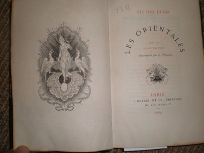 null HUGO Victor. Les Orientales.

Paris, Hetzel, 1869, relié demi-chagrin à coins,...