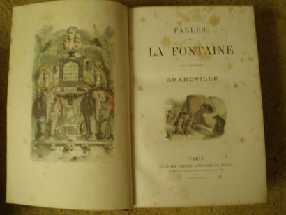 null LA FONTAINE Jean de. Fables. 

Paris, Garnier, 1868, relié demi-chagrin, dos...