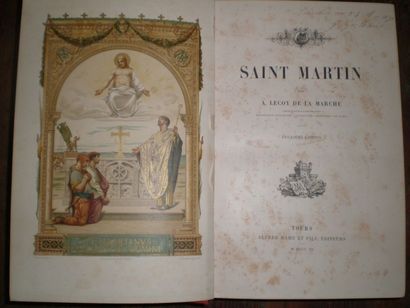 null LECOY DE LA MARCHE (A.). Saint Martin.

Tours, Mame et Fils, 1890, Relié toile...