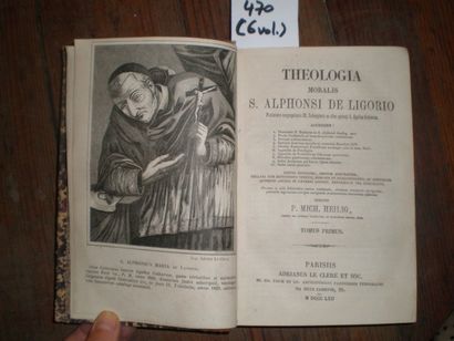 null S. ALPHONSI DE LIGORIO. Théologia moralis. 

Parisiis, Adrianus Le Clere, 1862,...
